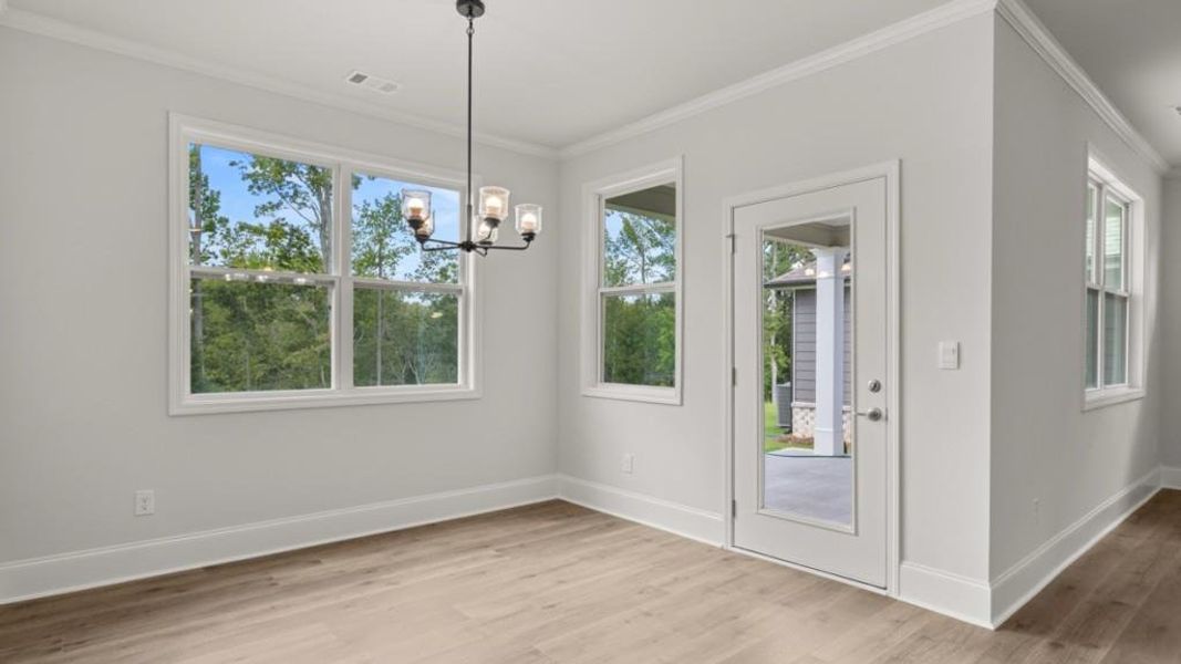 Spacious, unfurnished interior of a new home in Hamptons at Riverwood North, Dallas (Image 28).