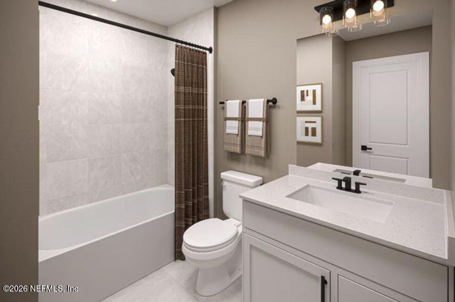 Furnished interior view inside a new home in Seminole Palms Single-Family Homes, Palm Coast (Image 9).