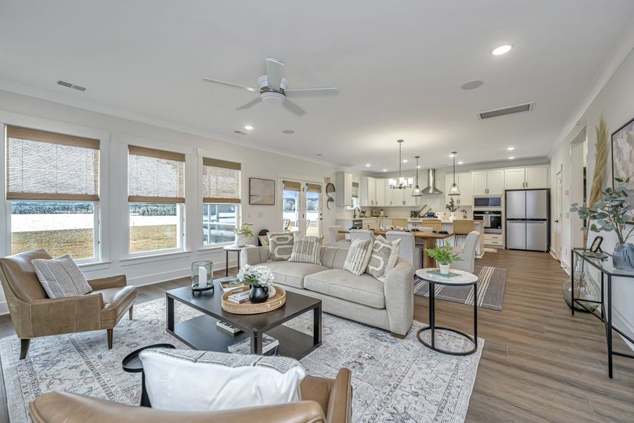 Representative furnished interior of a home built from the Ludington by Center Park Homes in Central Estates, Summerville (Image 6).