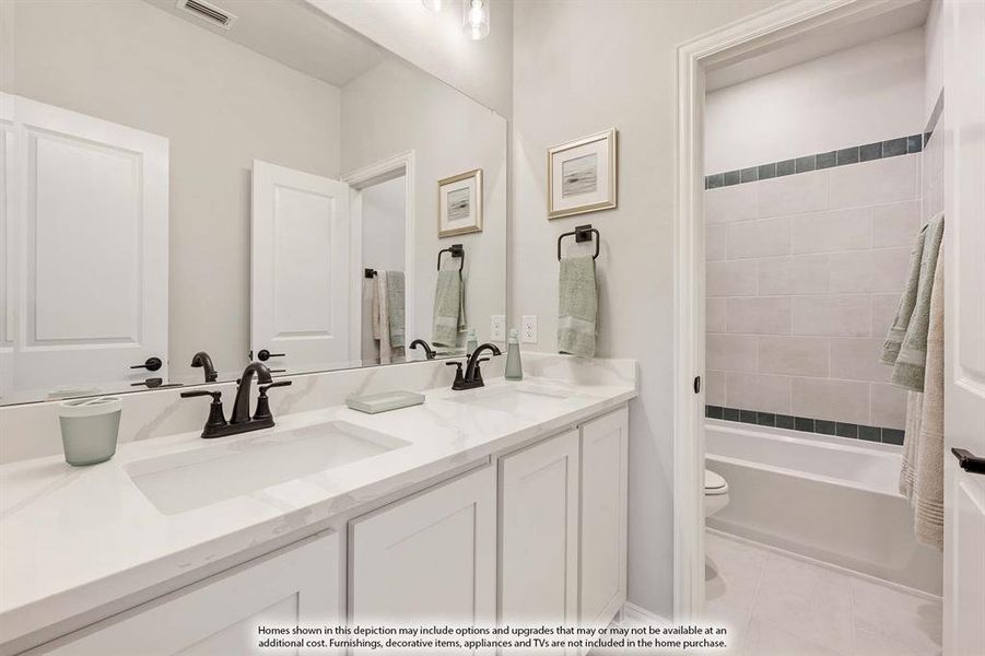 Furnished interior view inside a new home in Hayes Crossing, Midlothian (Image 13).
