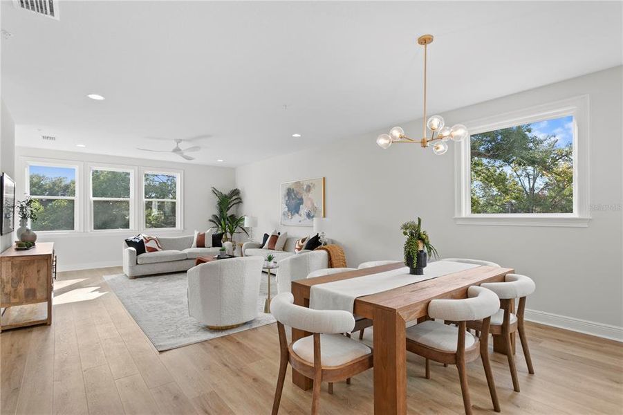 Furnished interior view inside a new home in , Tampa (Image 33).