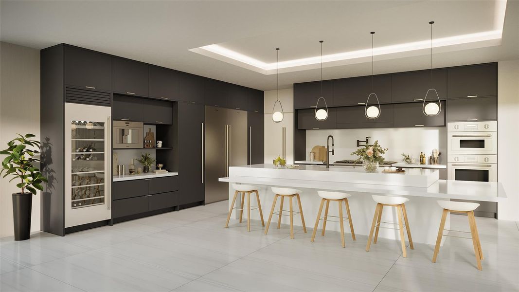 Furnished interior view inside a new home in , Pompano Beach (Image 3).