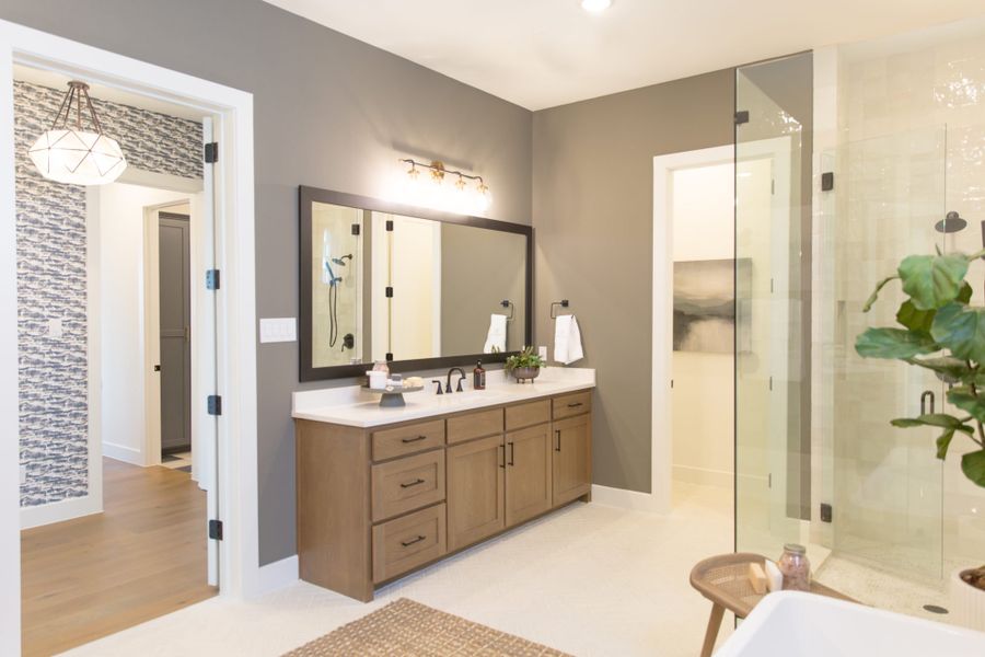 Representative furnished interior of a home built from the 5531 by Tradition Homes in Windsong Ranch, Prosper (Image 38).