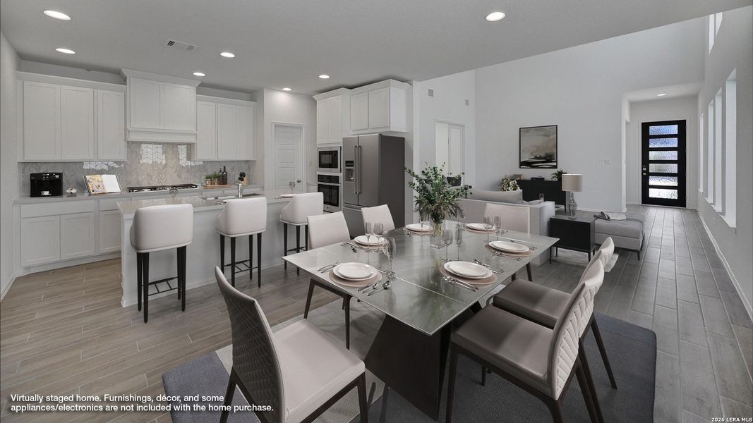 Furnished interior view inside a new home in Stillwater Ranch, San Antonio (Image 6).