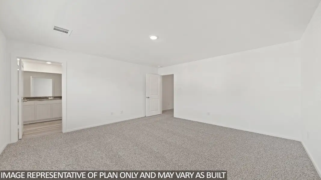 Representative unfurnished interior of a home built from the Gardenia by D.R. Horton in Pepper Creek Crossing, Temple (Image 14).