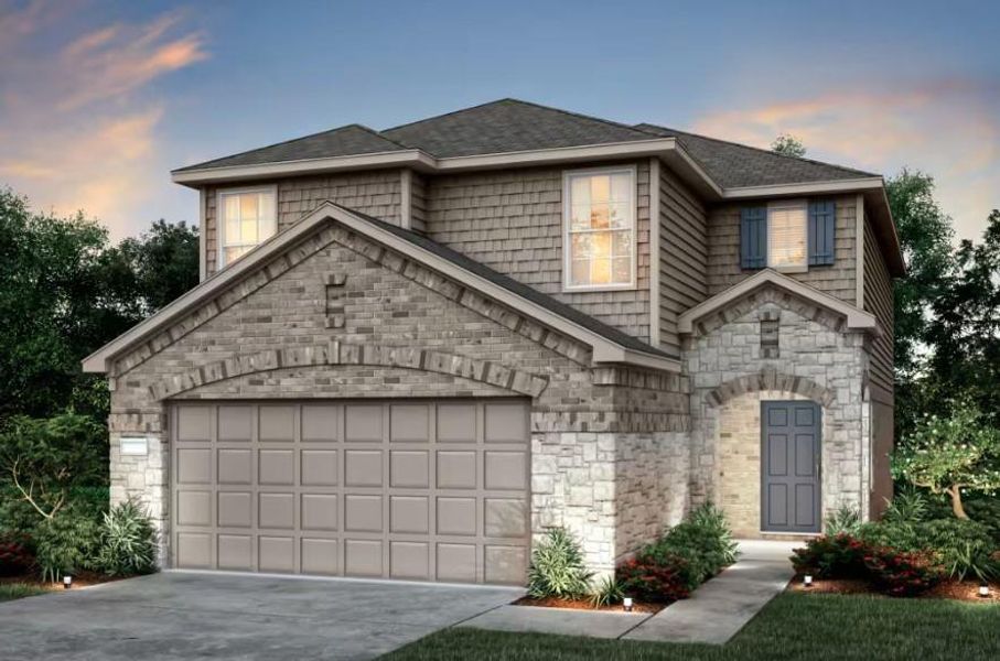 Pulte Homes, Camelia elevation H, rendering