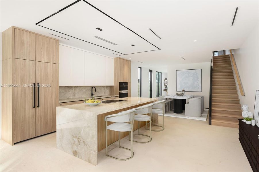 Furnished interior view inside a new home in , Miami (Image 10).