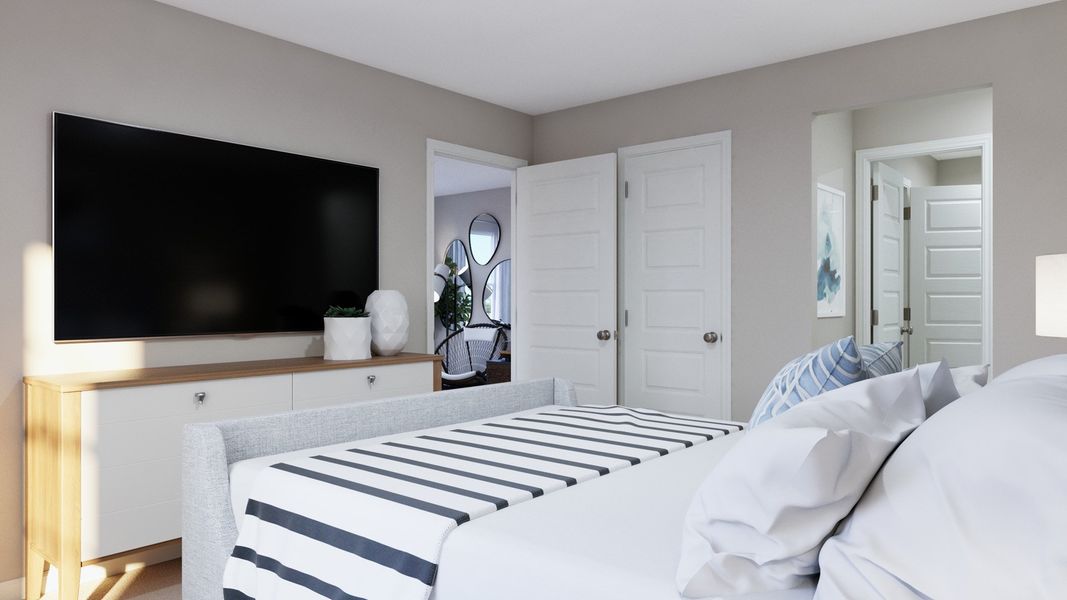 Representative furnished interior of a home built from the The Nottingham by Legend Homes in Townsend Reserve, Splendora (Image 23).