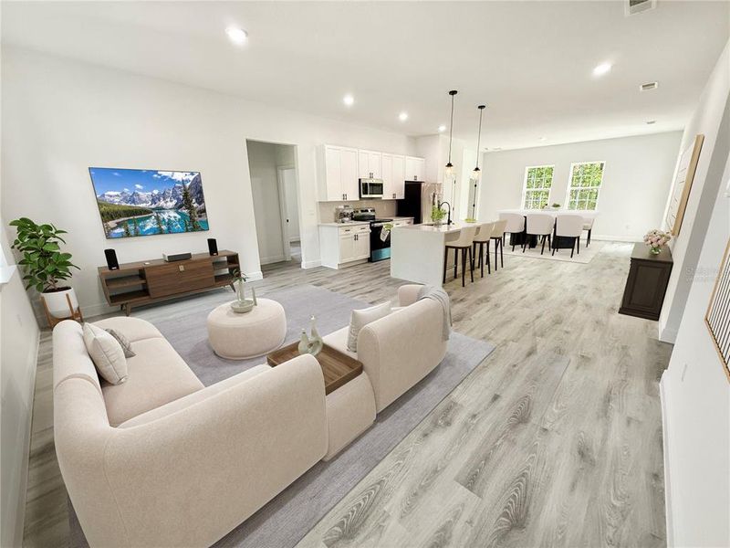 Furnished interior view inside a new home in , Ocala (Image 10).