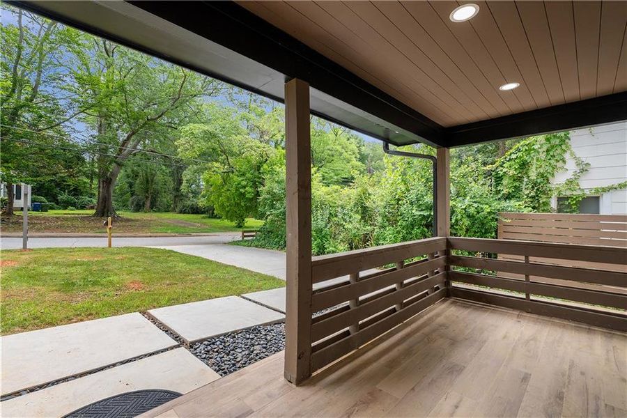 Exterior details and patio area of a home in , Atlanta (Image 23).