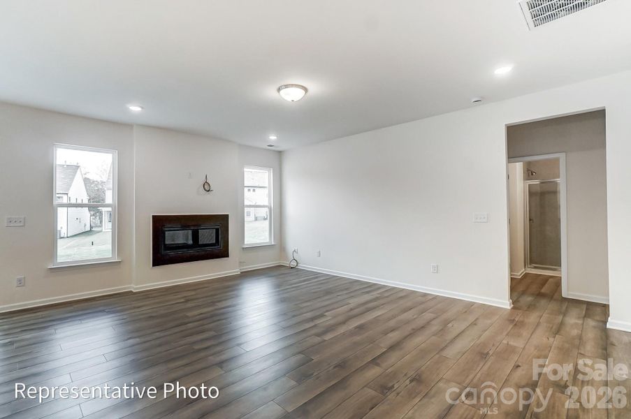 Spacious, unfurnished interior of a new home in Enclave at Riverdale, Huntersville (Image 18). Spacious, unfurnished interior of a new home in Enclave at Riverdale, Huntersville (Image 18).
