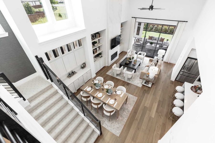 Representative Family Room - some options shown