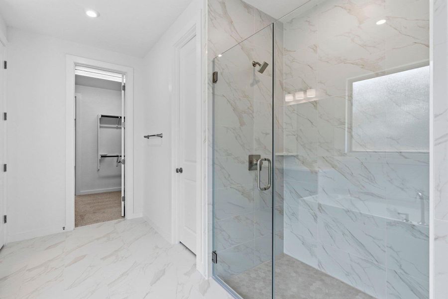 Walk-in shower in Primary Bath