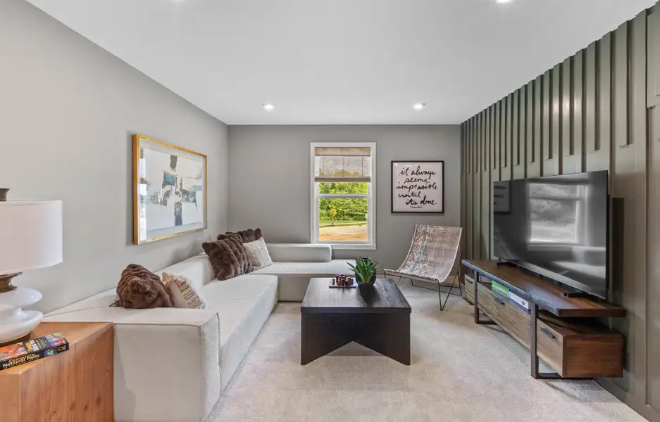 Representative furnished interior of a home built from the Breckenridge by Fischer Homes in Twin Lakes, Hoschton (Image 21).