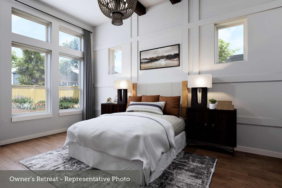 Furnished interior view inside a new home in Monterra - Gardens, Fate (Image 4).