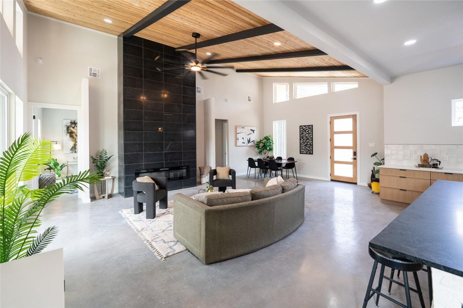 Furnished interior view inside a new home in , Wimberley (Image 8). Furnished interior view inside a new home in , Wimberley (Image 8).