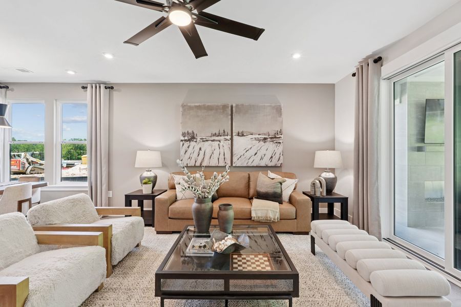 Representative furnished interior of a home built from the Hickory Hill by Tri Pointe Homes in Everstead, Wake Forest (Image 12).