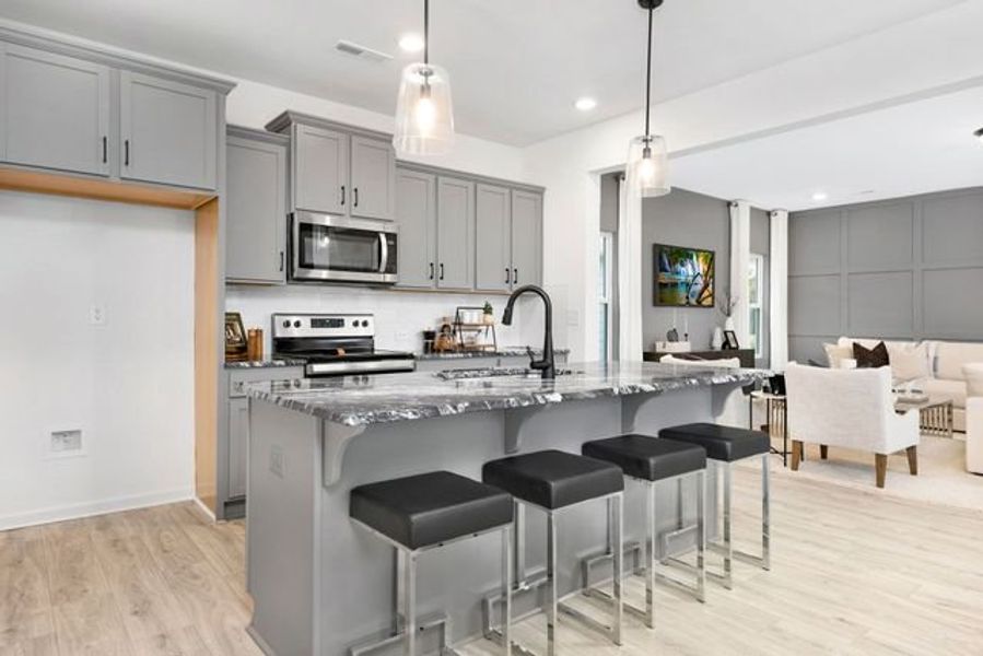 Representative furnished interior of a home built from the Seville II by True Homes in Colvin Park, Rock Hill (Image 5).