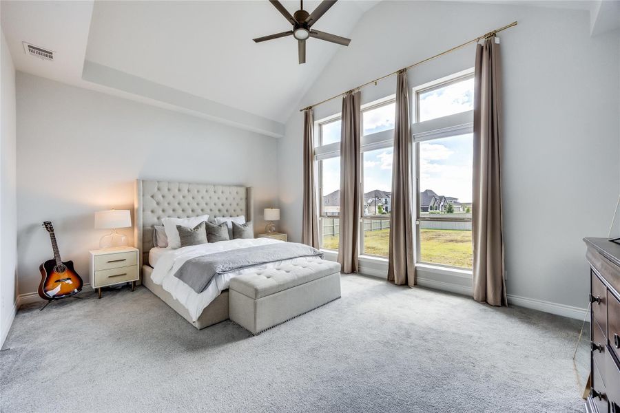 Furnished interior view inside a new home in Santa Rita Ranch 90', Liberty Hill (Image 8). Furnished interior view inside a new home in Santa Rita Ranch 90', Liberty Hill (Image 8).