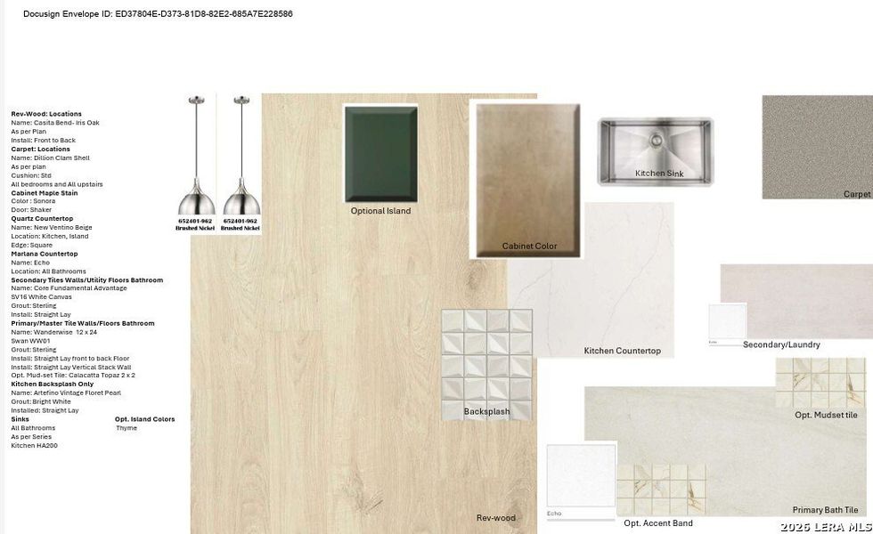 Sample of building materials used in homes in Mayfair, New Braunfels (Image 5).