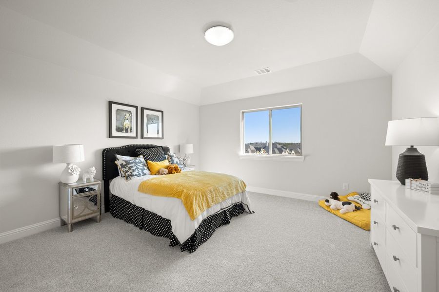 Furnished interior view inside a new home in Hayes Crossing, Midlothian (Image 29). Furnished interior view inside a new home in Hayes Crossing, Midlothian (Image 29).