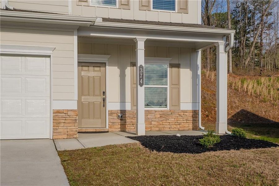 Exterior details and patio area of a home in , Dalton (Image 28).
