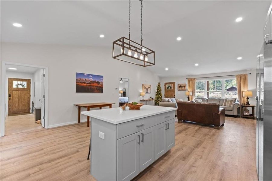 Furnished interior view inside a new home in , White (Image 6). Furnished interior view inside a new home in , White (Image 6).