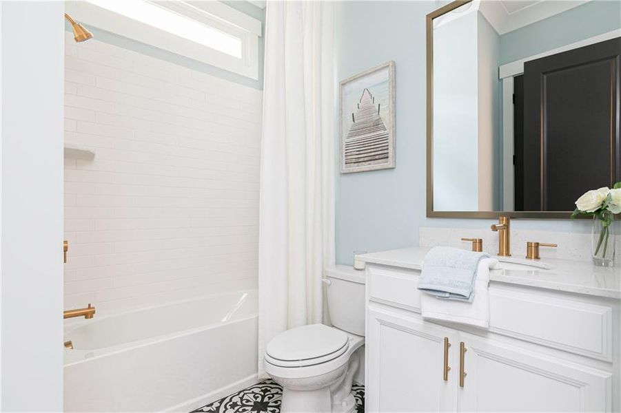 Furnished interior in a model home at Woodford in Marietta (Image 15).