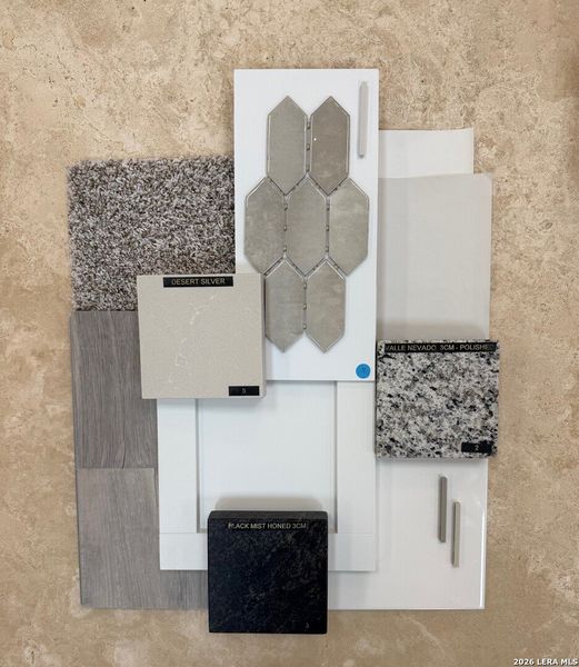 Sample of building materials used in homes in Timber Creek, San Antonio (Image 22).