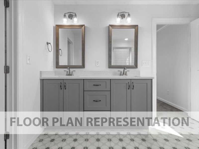 Starling Plan Primary Double Vanity | Ivey Homes