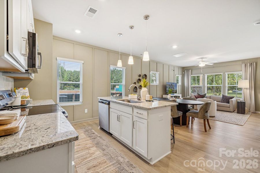 Example rendering Only - Home under construction with estimated completion in April or May.