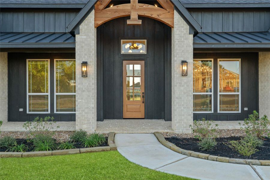 Exterior details and patio area of a home in , Montgomery (Image 3). Exterior details and patio area of a home in , Montgomery (Image 3).