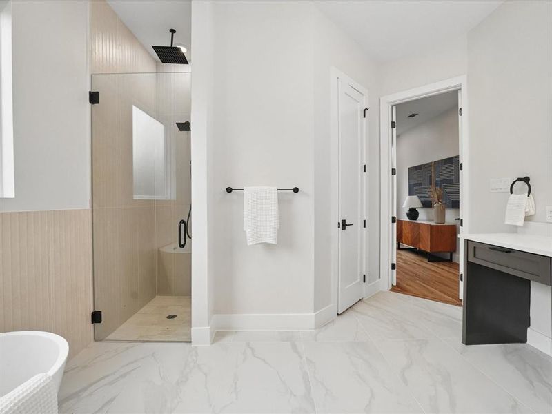 Furnished interior view inside a new home in , Dallas (Image 19).