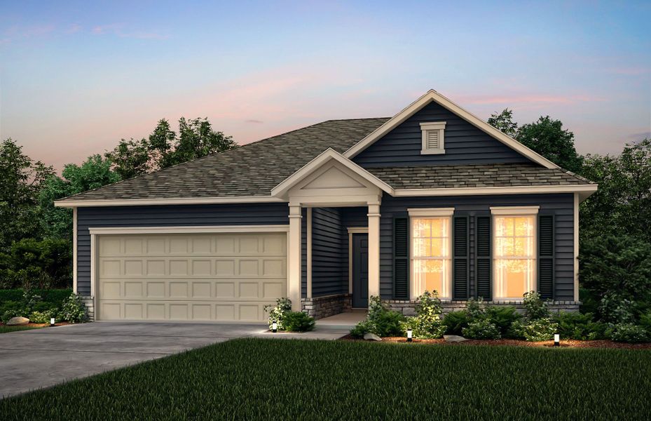 Representative exterior photo of a completed home built from the Rosemont by Pulte Homes in Independence at Carter's Station, Columbia, TN (Image 22).