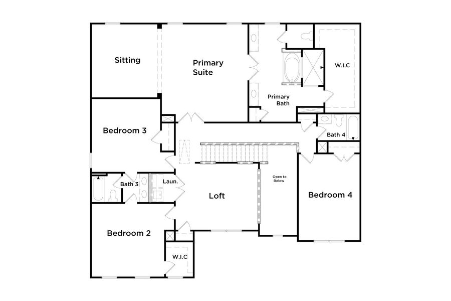 2D floor plan layout of this home in Cambria at Traditions, Hampton, GA (Image 4). 2D floor plan layout of this home in Cambria at Traditions, Hampton, GA (Image 4).