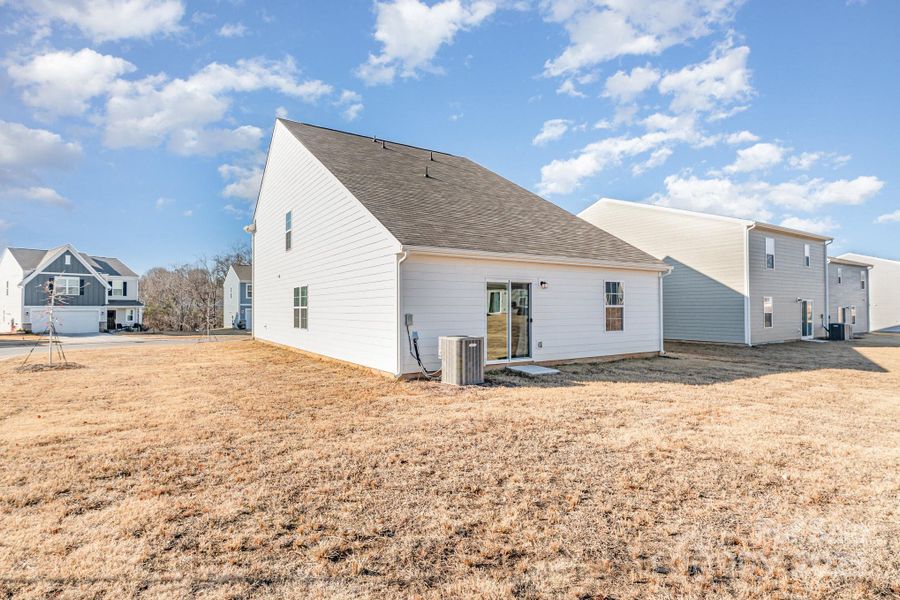 Exterior details and patio area of a home in Sullivan Farm, Statesville (Image 23). Exterior details and patio area of a home in Sullivan Farm, Statesville (Image 23).