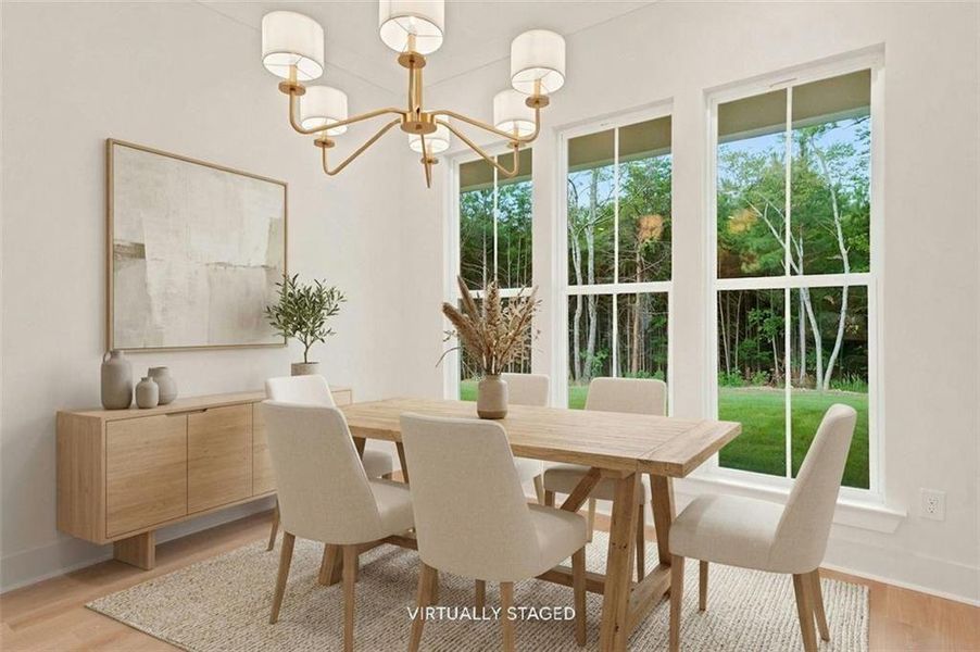 Furnished interior view inside a new home in , White (Image 37). Furnished interior view inside a new home in , White (Image 37).
