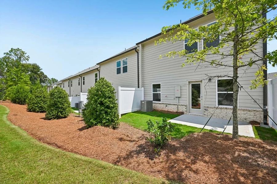 Rear Exterior with Private Patio