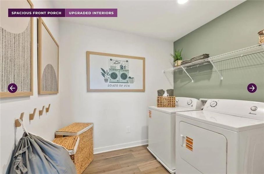 Furnished interior view inside a new home in Reserve at Gum Springs, Jefferson (Image 15).