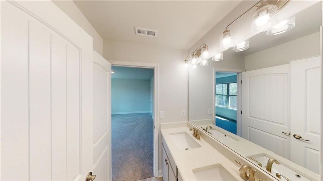 Furnished interior view inside a new home in Mirror Lake at South Harbour, Villa Rica (Image 12).