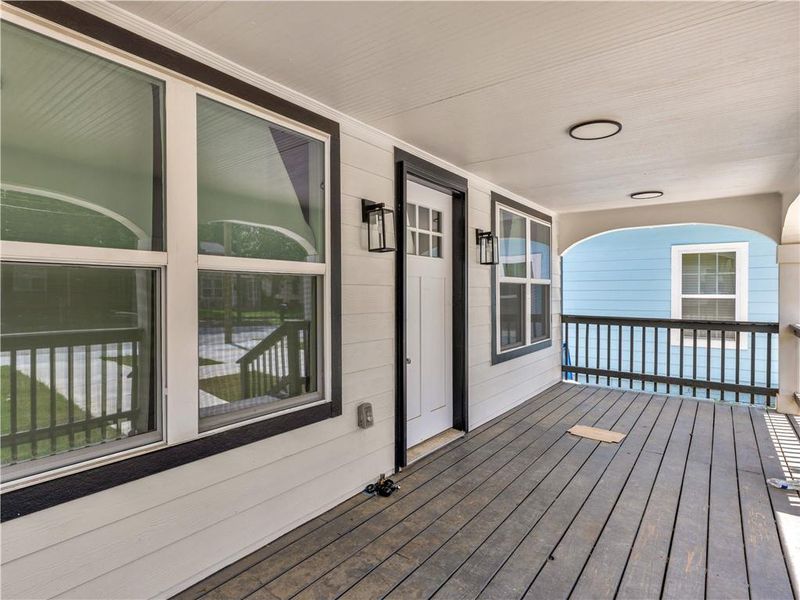 Exterior details and patio area of a home in , Atlanta (Image 22).