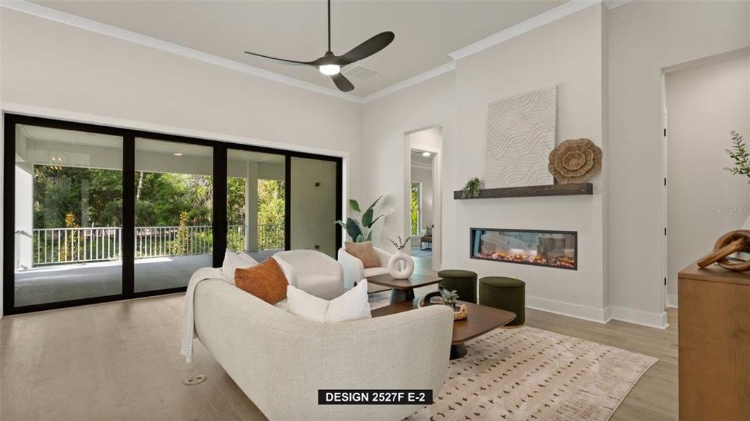 Furnished interior view inside a new home in Southern Hills 65', Brooksville (Image 15).