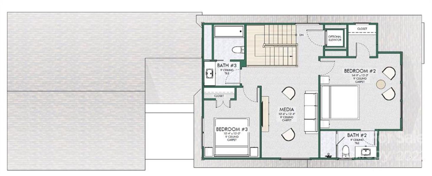 Upper level layout