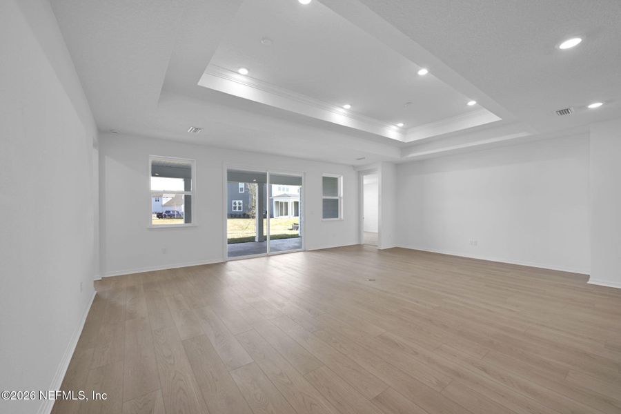 Spacious, unfurnished interior of a new home in Hyland Trail, Green Cove Springs (Image 16). Spacious, unfurnished interior of a new home in Hyland Trail, Green Cove Springs (Image 16).