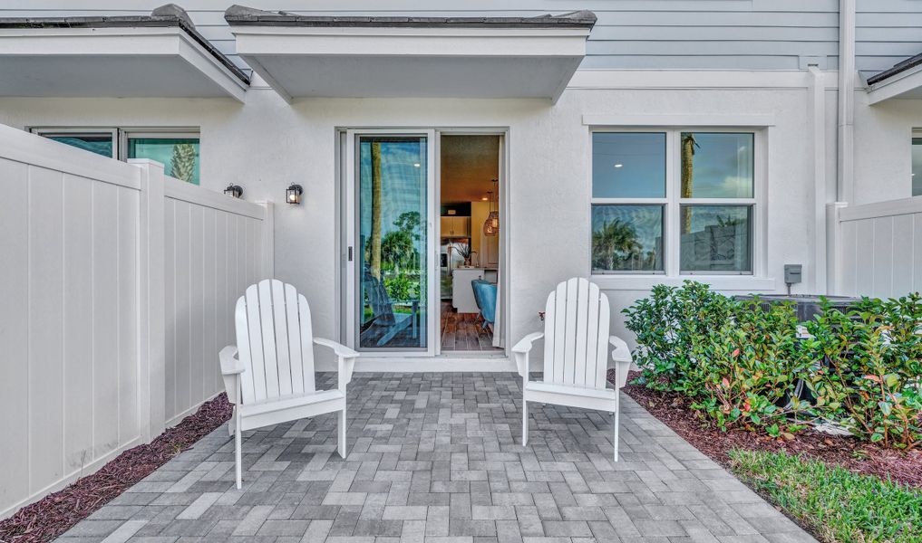 Patio for relaxing