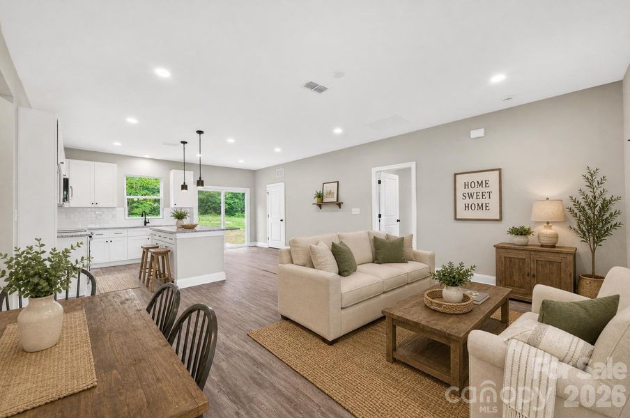 Furnished interior view inside a new home in , Kings Mountain (Image 12).