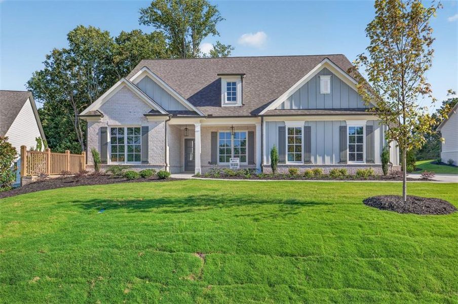Front exterior of a new home in , Gainesville, GA, highlighting curb appeal (Image 26).