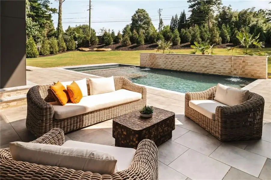 Exterior details and patio area of a home in , Marietta (Image 24).