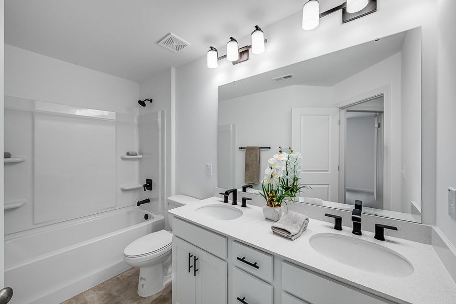 Furnished interior view inside a new home in Buffalo Townes, Garner (Image 20).