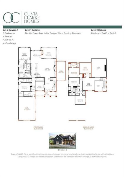 2D floor plan layout of this home in The Arbors at Lakewood Village, Lakewood Village, TX (Image 1). 2D floor plan layout of this home in The Arbors at Lakewood Village, Lakewood Village, TX (Image 1).